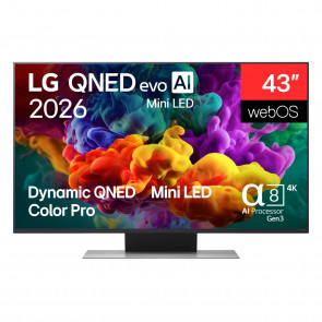 LG evo Mini LED AI 43QNED86B6B 4K UHD