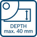 BOSCH GNF18V-40 (solo/ L)