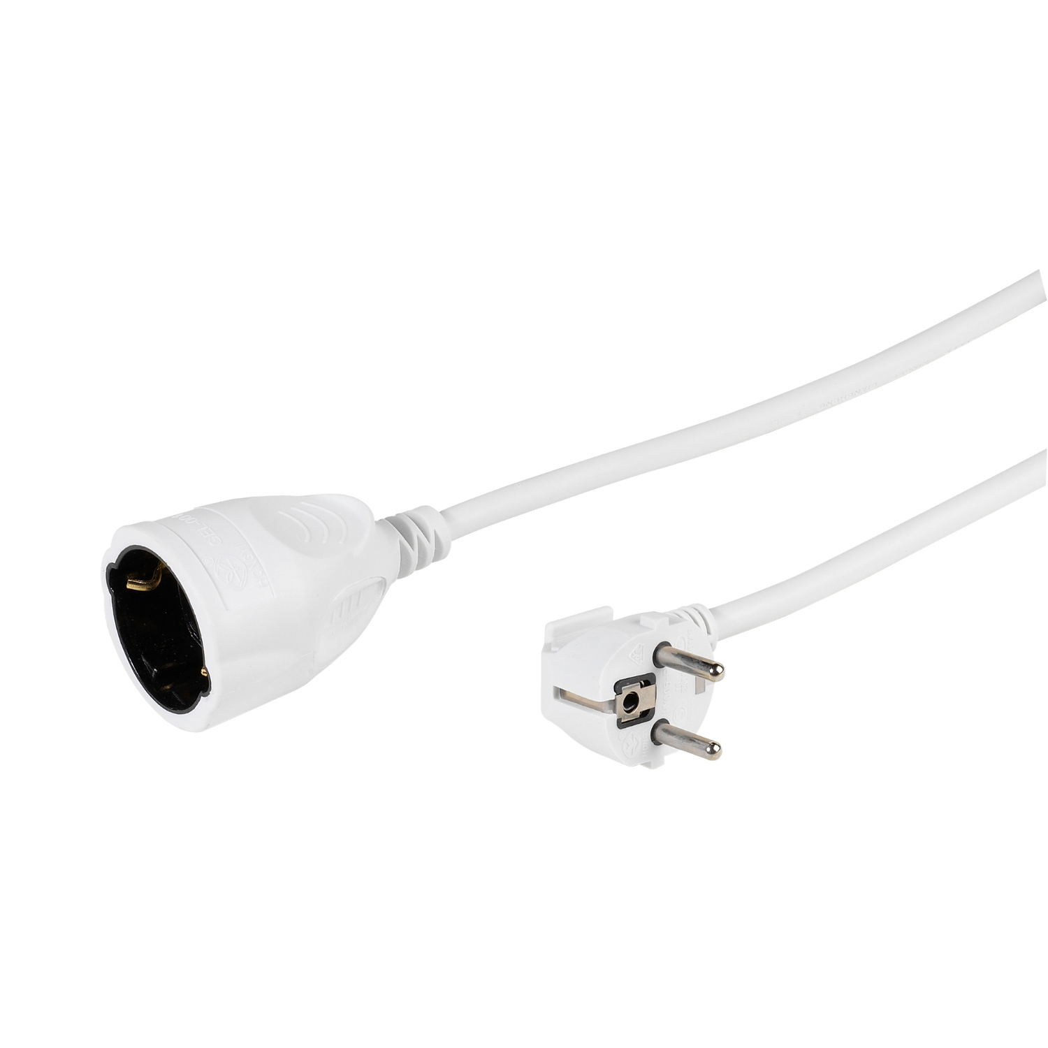 Vivanco Schuko-Verlängerung weiß 5m Schukostecker auf Schukokupplung Image