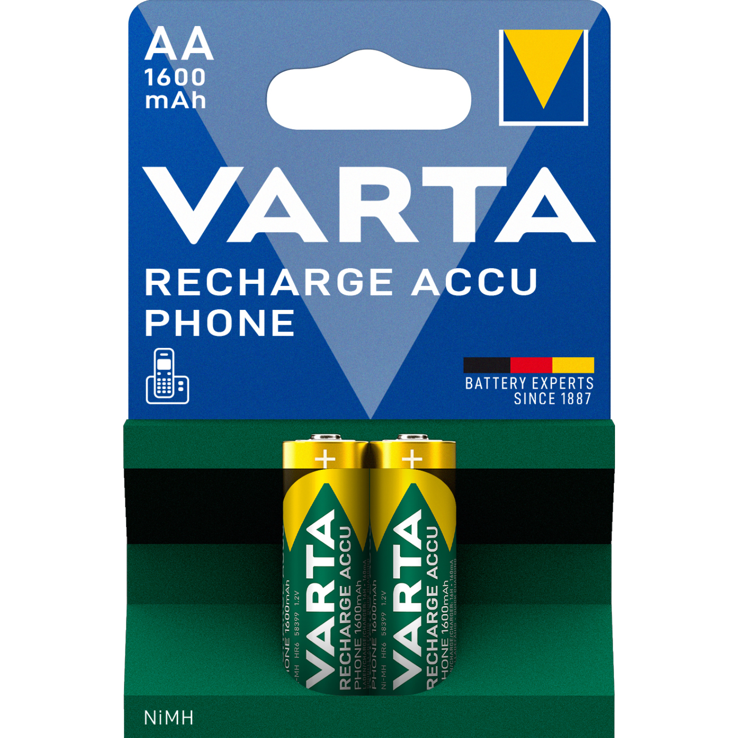 VARTA Prof. Phone Power AA 1600mAh 58399 201 402 Image