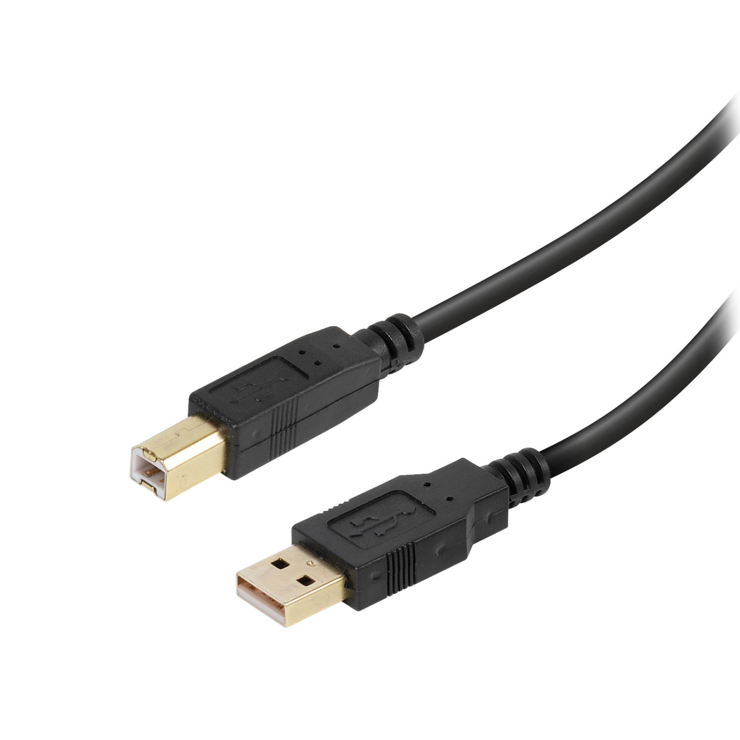 Vivanco USB-A auf USB-B Kabel, 1,8m schwarz, zB. Druckeranschlusskabel Image