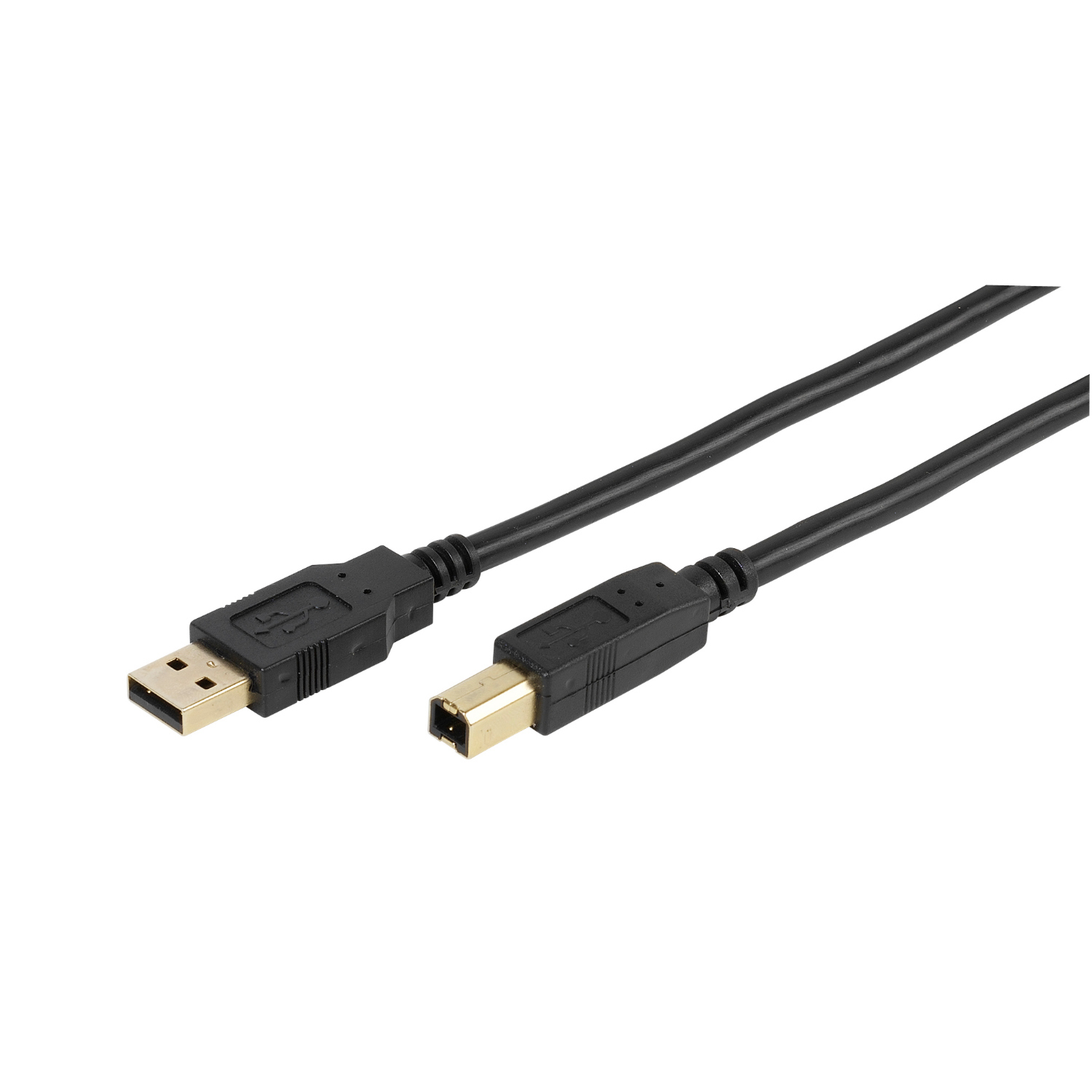 Vivanco Druckerkabel USB 2.0 3m zertifiziert nach USB 2.0, schwarz Image