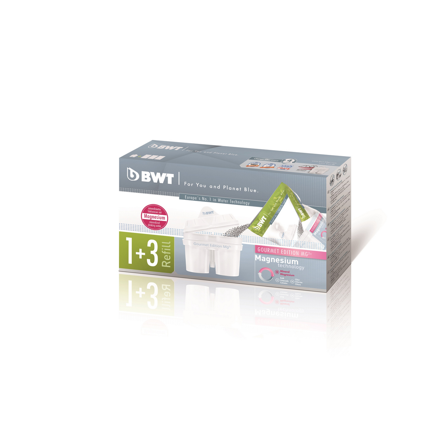 BWT WF8366 Filterkartuschen 1+3 814544 Gourmet Edition Mg2+ refill (longlife) Image