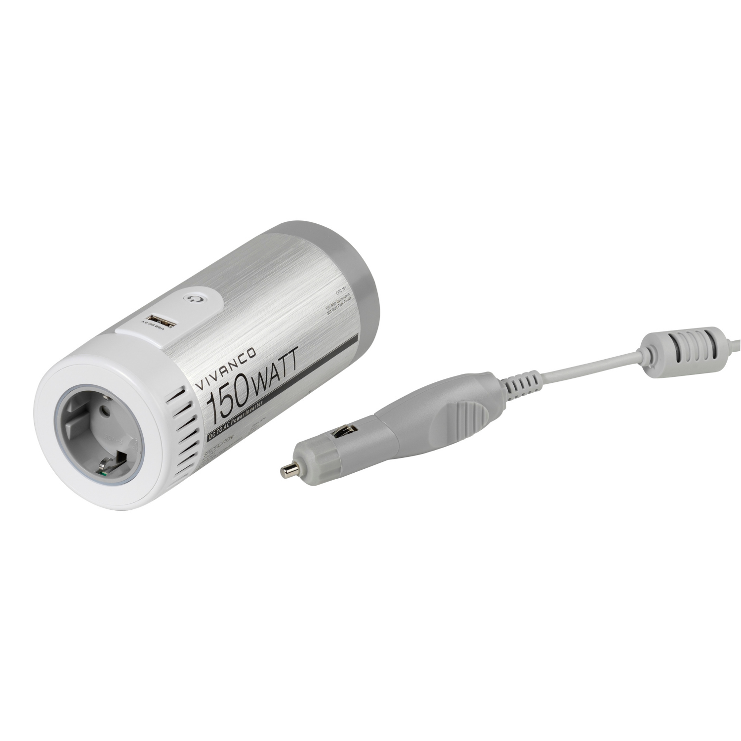 Vivanco KFZ Spannungswandler mit USB 12V/230V, 150W Image