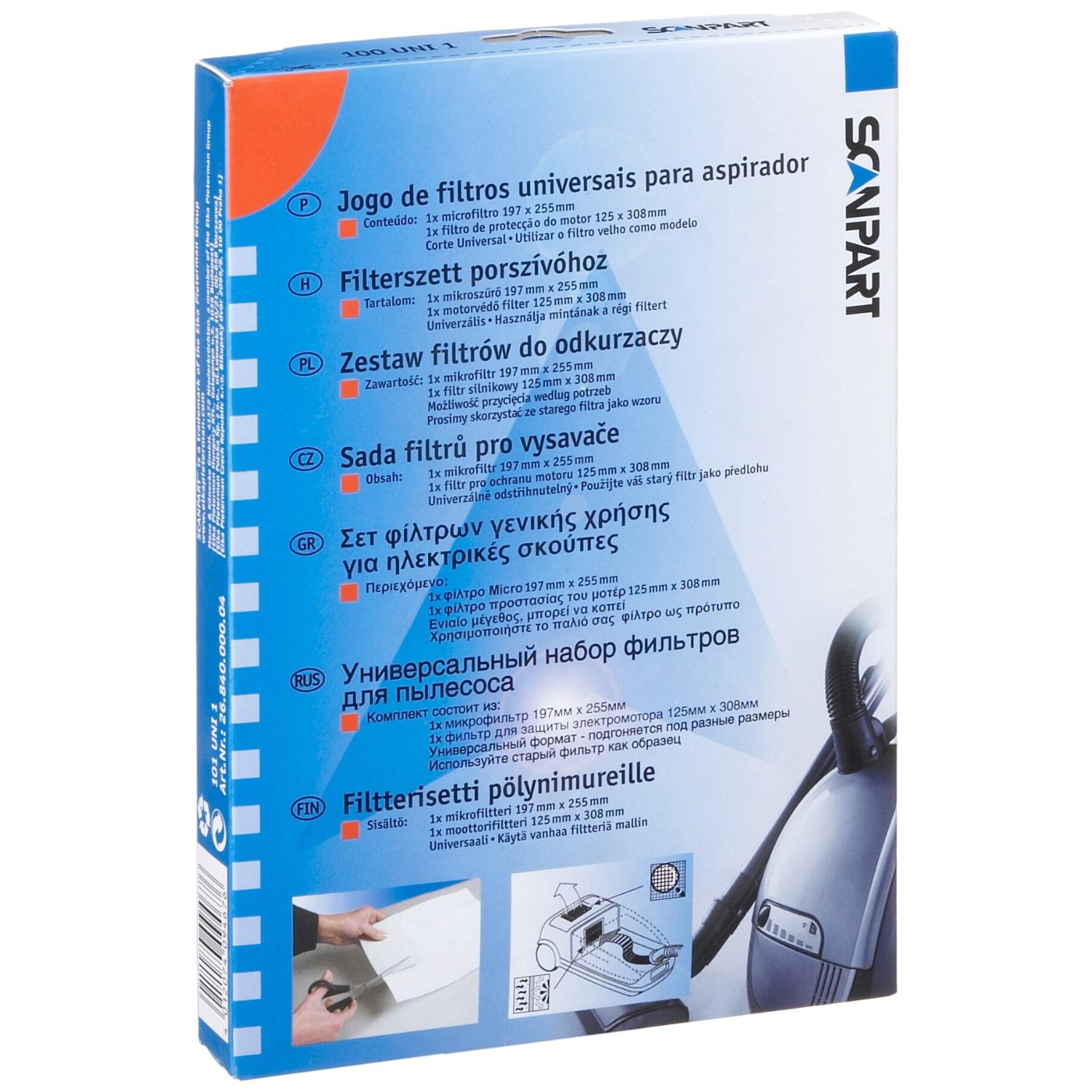 Scanpart 32711 Universal Micro-Motorfilt Vivanco A32711 Image