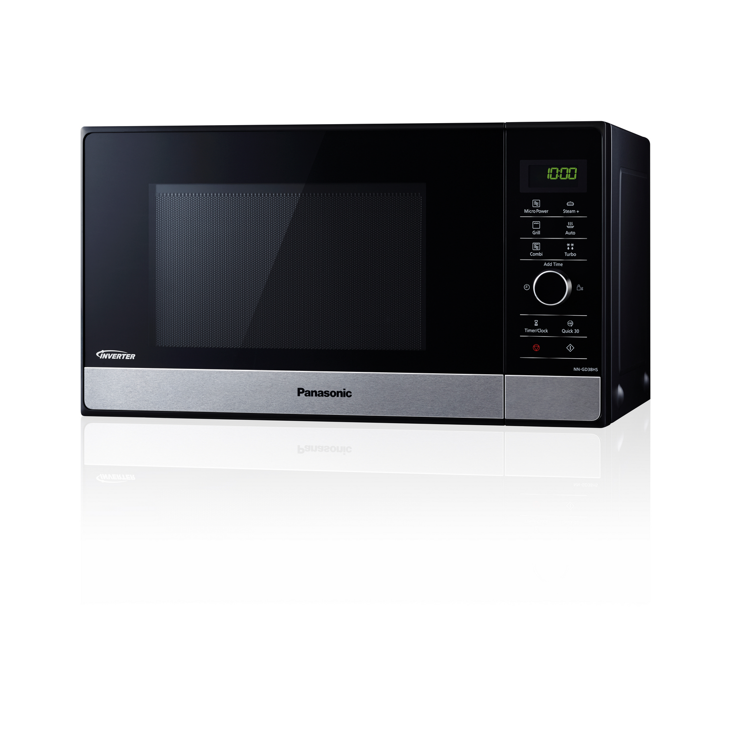 Panasonic NN-GD38HSGTG Mikrowelle Grill-Kombi-Mikrowelle mit Dampfgarer