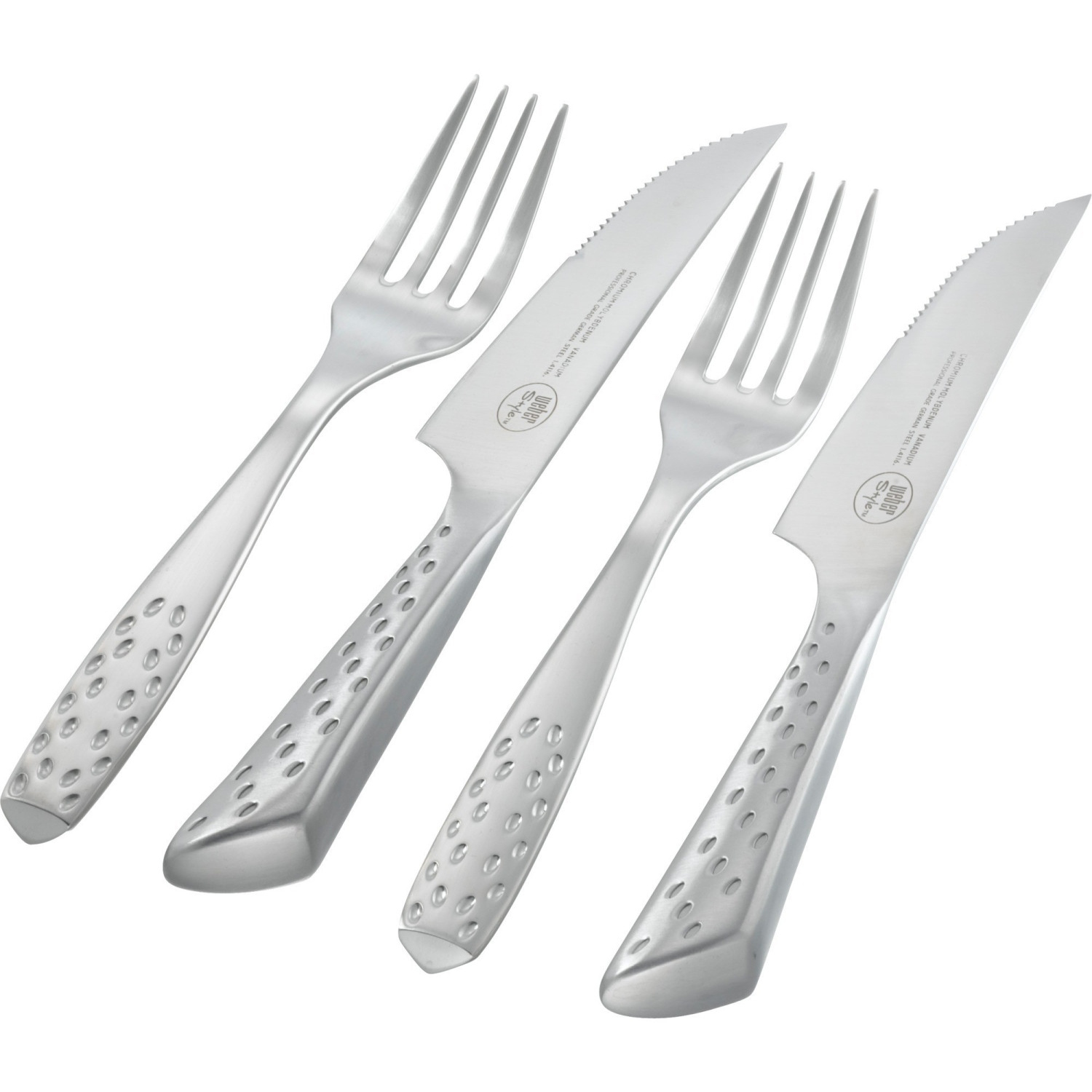 Weber Deluxe Steak-Set 4-teilig Edelstahl
