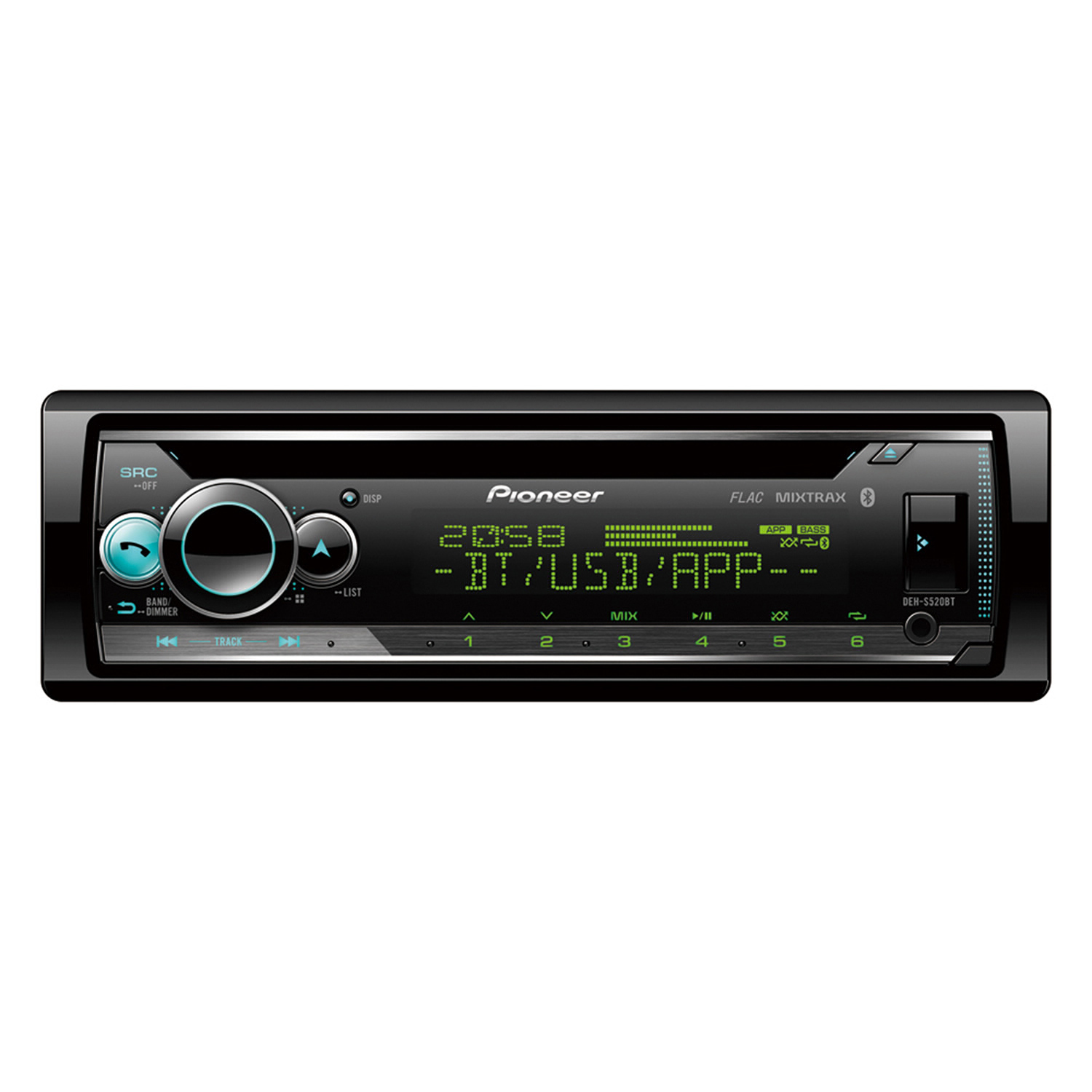 Pioneer DEH-S520BT 1-DIN CD-Tuner USB, Spotify