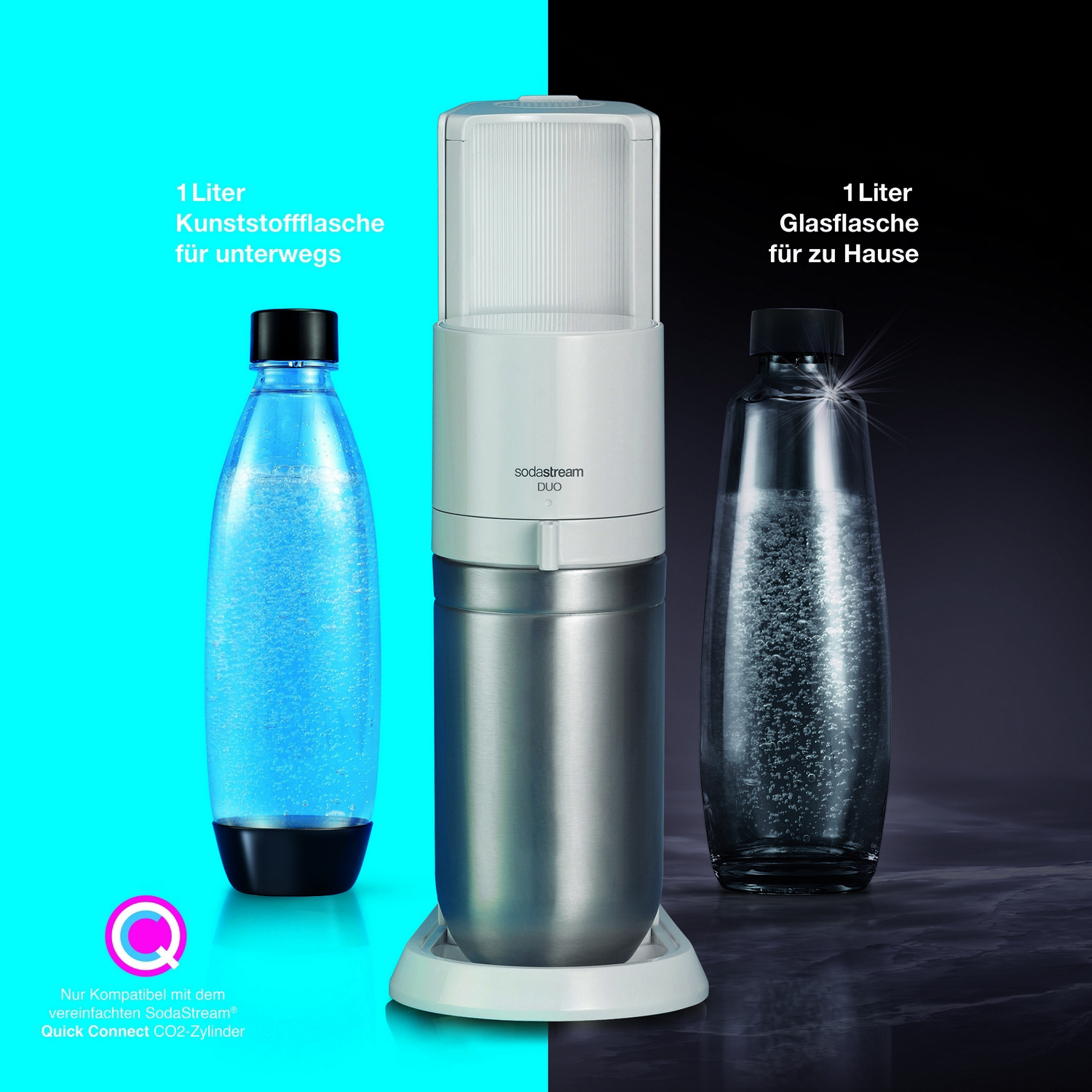 SodaStream Duo Wassersprudler weiß Trinkwassersprudler