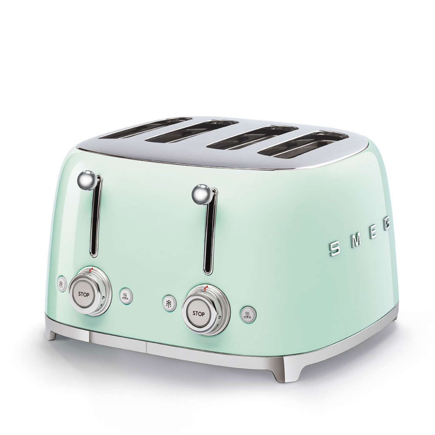 SMEG TSF03PGEU 4-Schlitz-Toaster 50's Retro Style, Pastellgrün Image