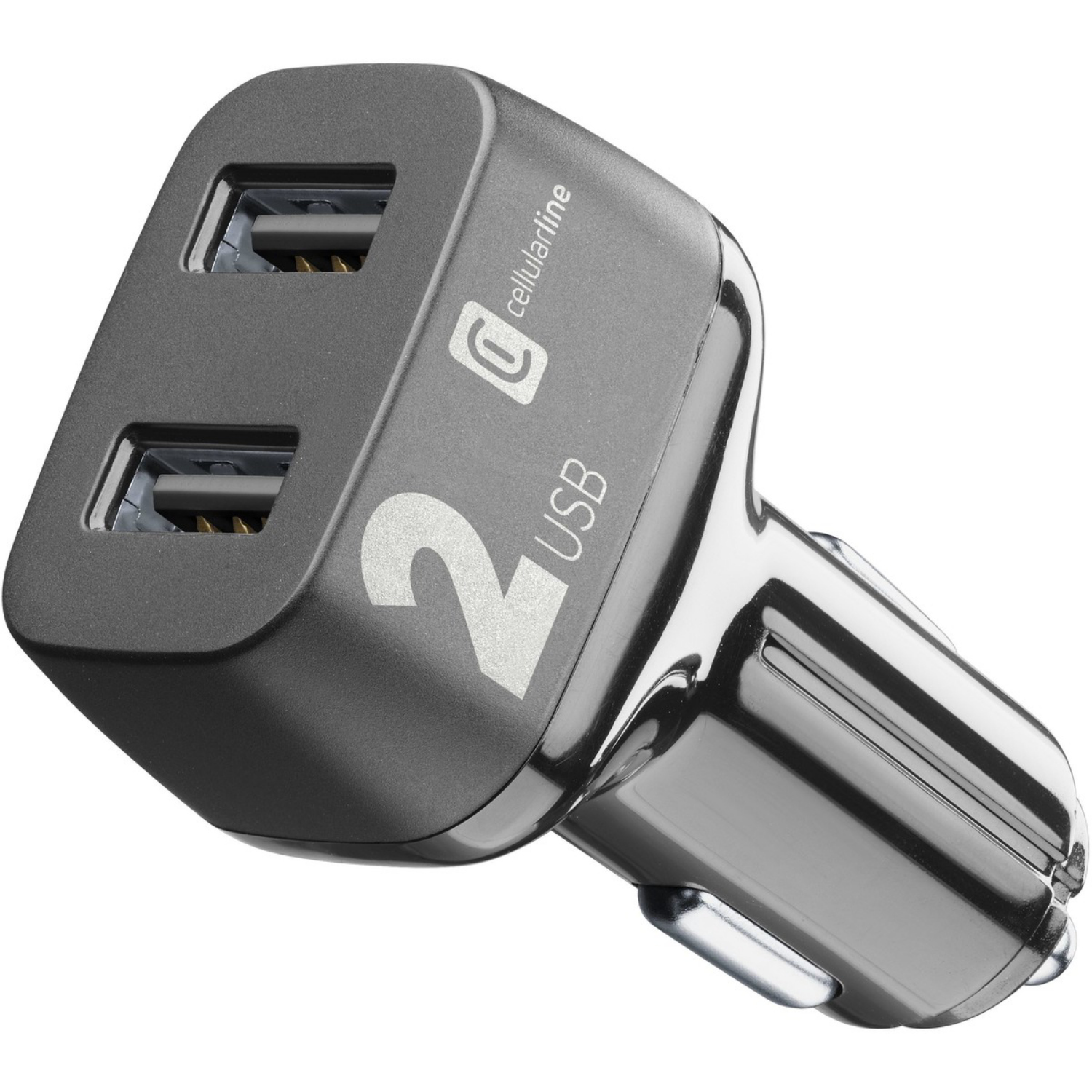 Cellularline KFZ-Lader 24W, 2x USB A
