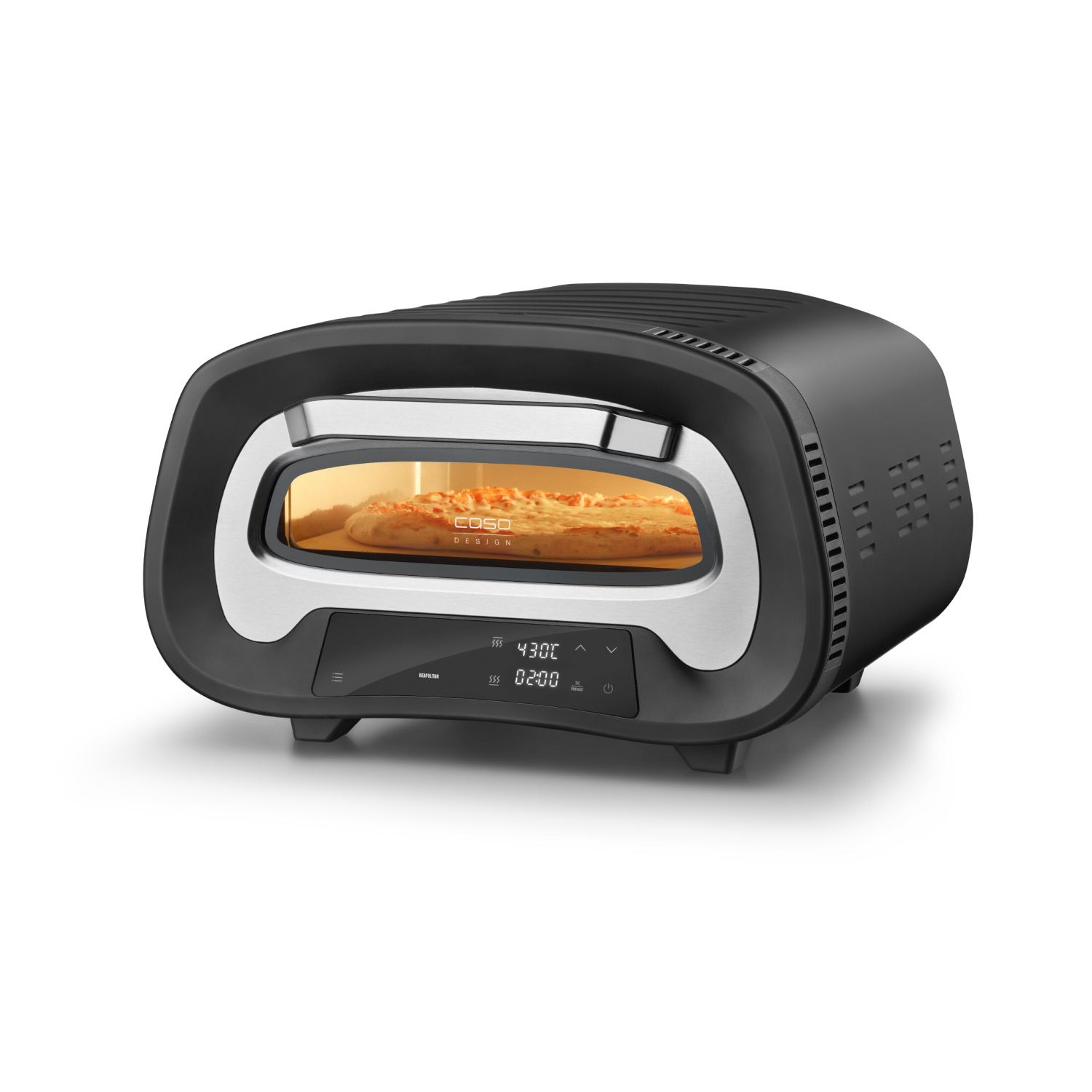 CASO PizzaChef 430° Pizzaofen - Pizzagrill inklusive Pizzastein und Pizzaschieber, 2984