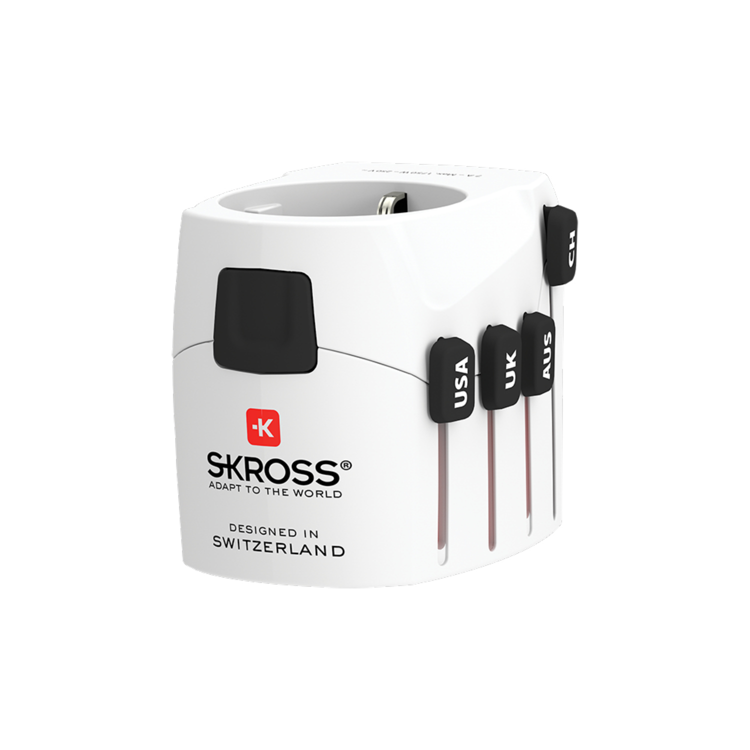 Skross Weltreiseadapter Pro Weiss Reiseadapter