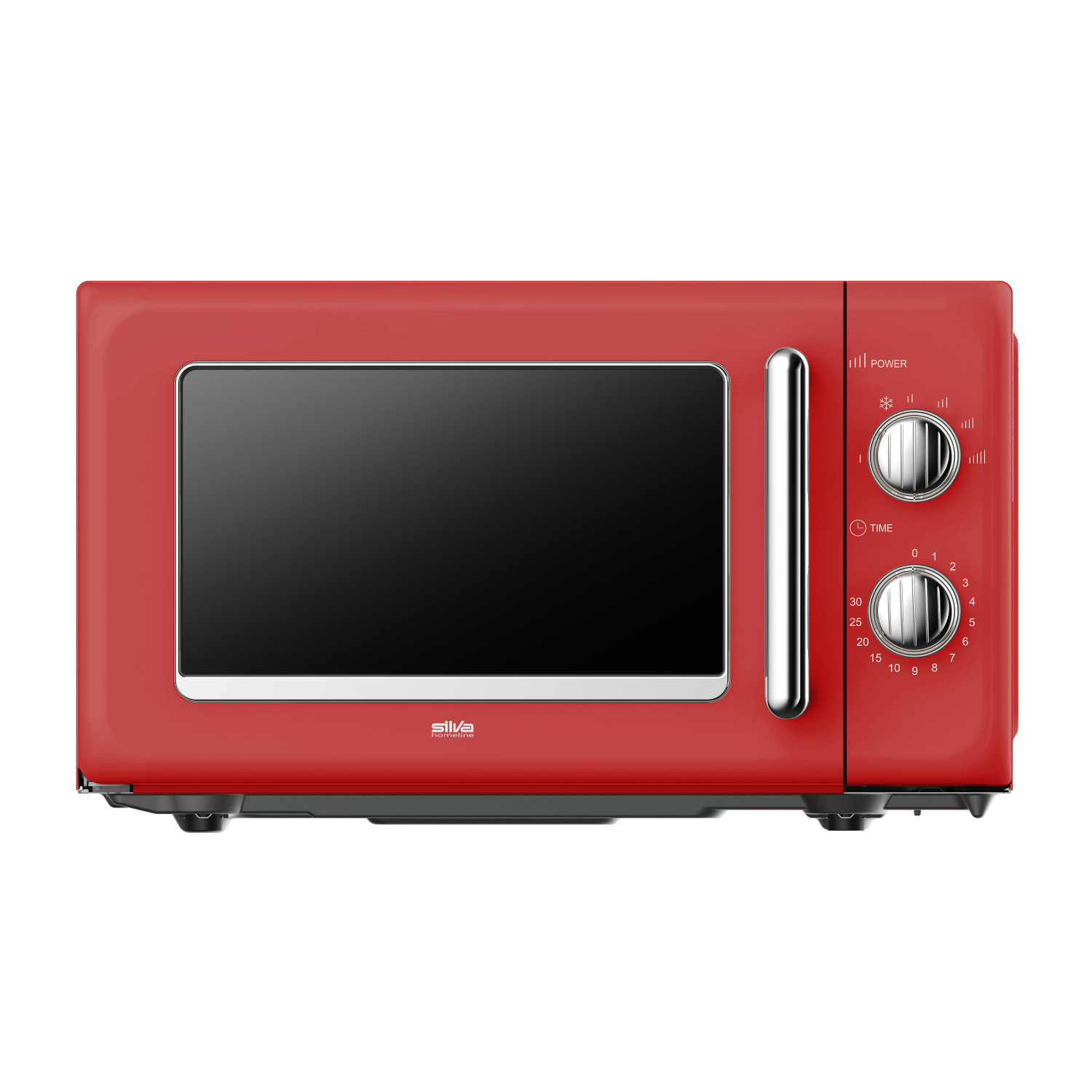 Silva MW-R 25.3 Retro Mikrowelle rot 20 Liter