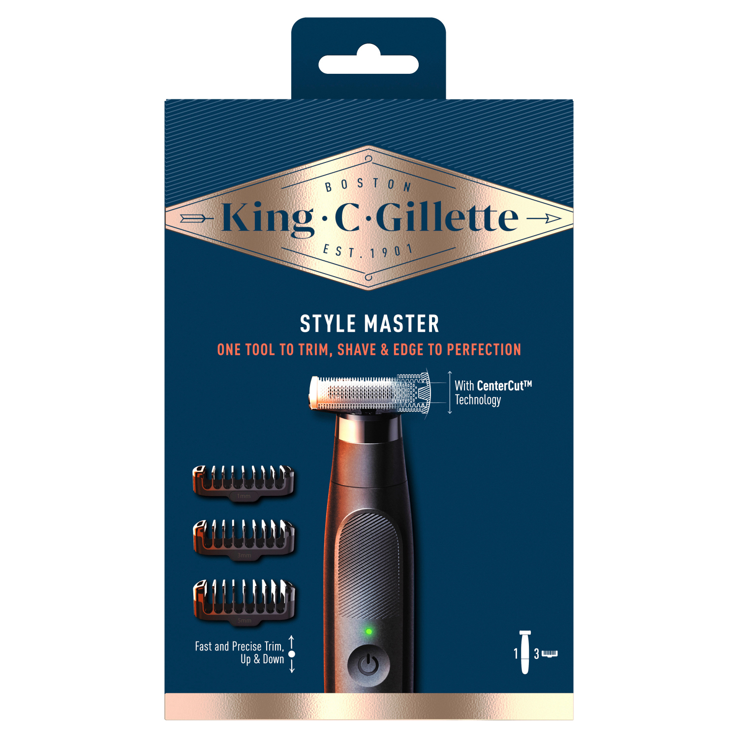 Braun King C. Gillette Style Master Barttrimmer Image