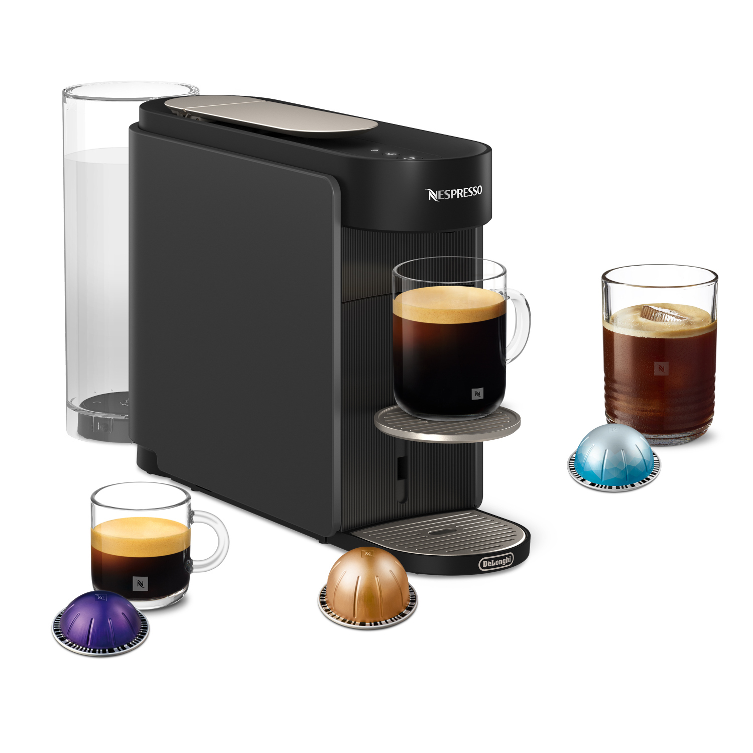 Delonghi ENV200.GY Vertuo Up Nespresso Kapselmaschine schwarz