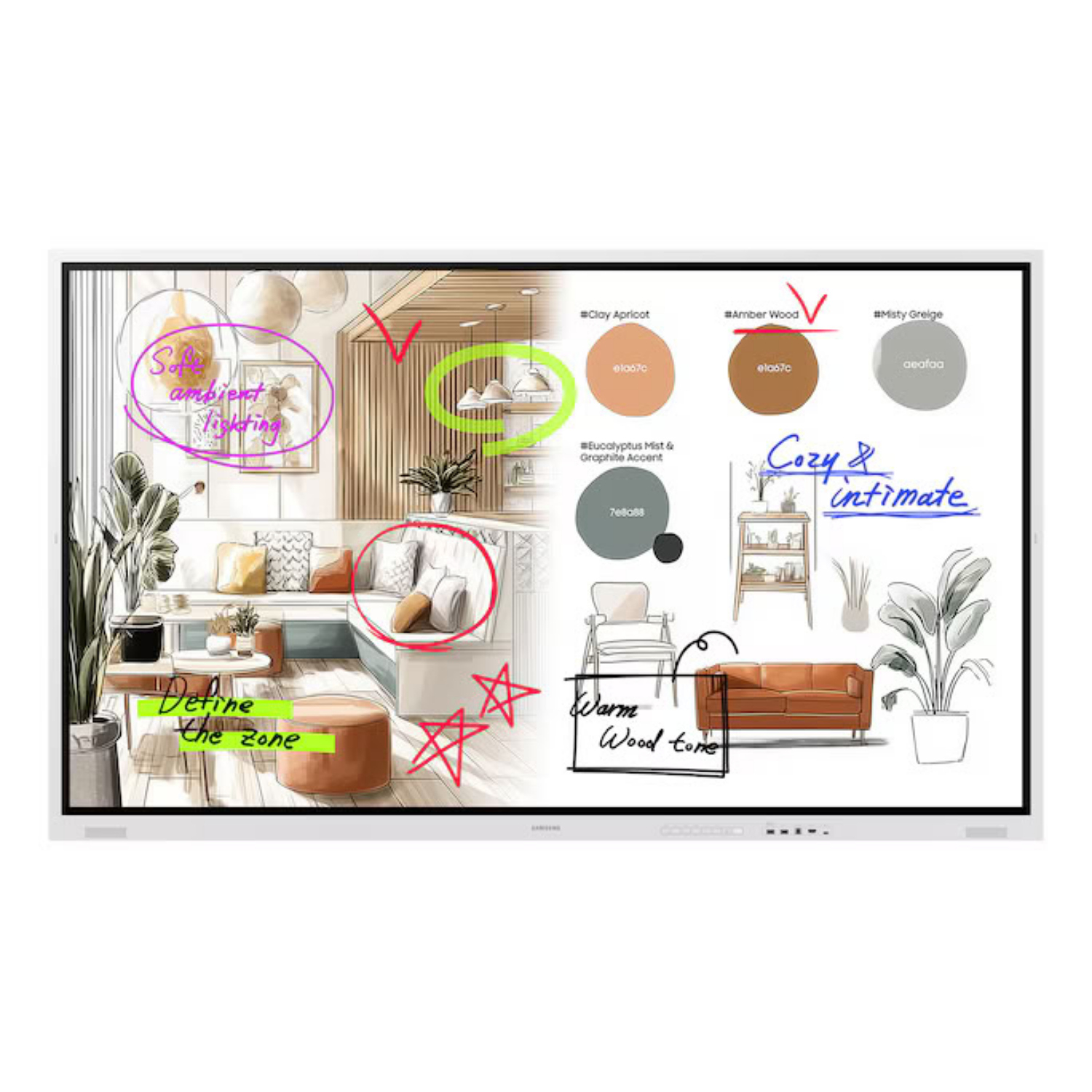 Samsung Smart Signage Flip WMFX 75" UHD LH75WMFWLGCXEN 16/7 Businessdisplay 75 Zoll UHD-Display mit Touchfunktion Image